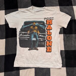 White Post Malone Graphic T-Shirt